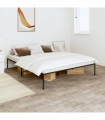 vidaXL Metal Bed Frame Black 160x200 cm