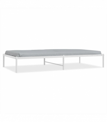 vidaXL Metal Bed Frame White 100x200 cm