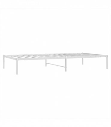 vidaXL Metal Bed Frame White 100x200 cm