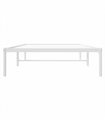 vidaXL Metal Bed Frame White 100x200 cm