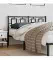 vidaXL Metal Headboard Black 140 cm