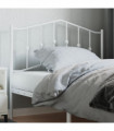 vidaXL Metal Headboard White 107 cm