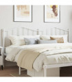 vidaXL Metal Headboard White 180 cm