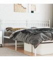 vidaXL Metal Headboard White 193 cm
