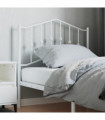 vidaXL Metal Headboard White 90 cm