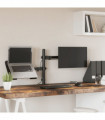vidaXL Monitor Mount Black Steel VESA 75/100 mm