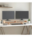 vidaXL Monitor Stand 100x27x14 cm Solid Wood Pine