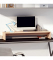 vidaXL Monitor Stand 100x27x15 cm Solid Wood Pine