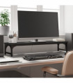 vidaXL Monitor Stand Black 85x23x15.5 cm Engineered Wood