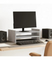 vidaXL Monitor Stand Concrete Grey 50x27x20 cm Engineered Wood