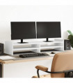 vidaXL Monitor Stand White 100x27x20 cm Engineered Wood