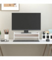 vidaXL Monitor Stand White 50x24x16 cm Solid Wood Pine