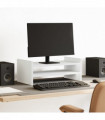 vidaXL Monitor Stand White 50x27x20 cm Engineered Wood