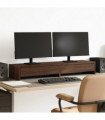 vidaXL Monitor Stand with Drawers Brown Oak 100x27x15 cm Engineered Wood