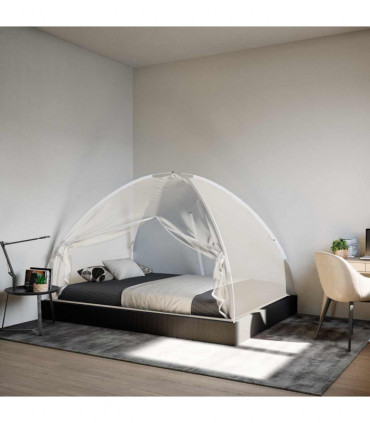 vidaXL Mosquito Net Mongolia with Doors 220 Mesh White 200x120x130 cm