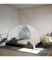 vidaXL Mosquito Net Mongolia with Doors 220 Mesh White 200x120x130 cm