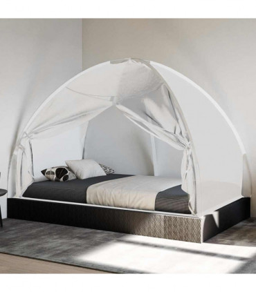 vidaXL Mosquito Net Mongolia with Doors 220 Mesh White 200x120x130 cm