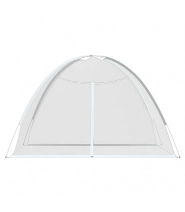 vidaXL Mosquito Net Mongolia with Doors 220 Mesh White 200x120x130 cm