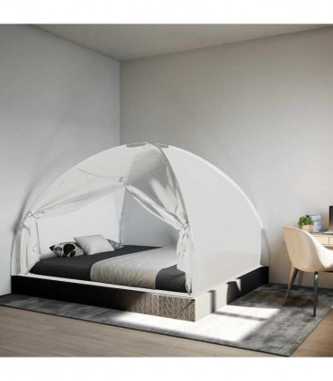 vidaXL Mosquito Net Mongolia with Doors 220 Mesh White 200x180x135 cm