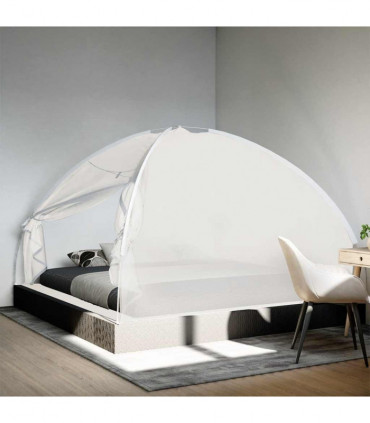 vidaXL Mosquito Net Mongolia with Doors 220 Mesh White 200x200x130 cm