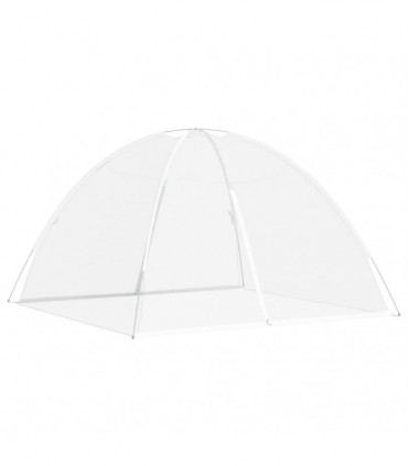 vidaXL Mosquito Net Mongolia with Doors 220 Mesh White 200x200x130 cm