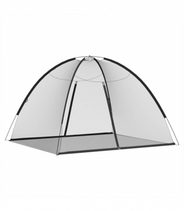 vidaXL Mosquito Net Mongolia with Doors 220 Mesh Black 200x180x135 cm