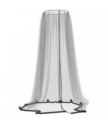 vidaXL Mosquito Net for Umbrella 220 Mesh Black Φ330x250 cm