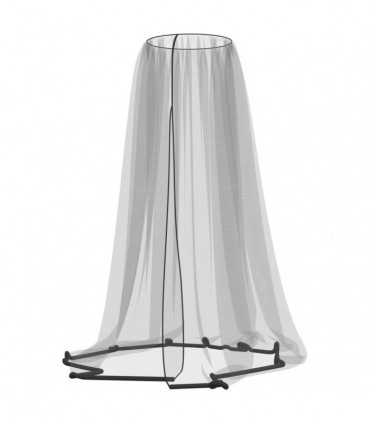 vidaXL Mosquito Net for Umbrella 220 Mesh Black Φ330x250 cm