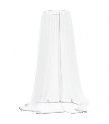vidaXL Mosquito Net for Umbrella 220 Mesh White Φ330x250 cm
