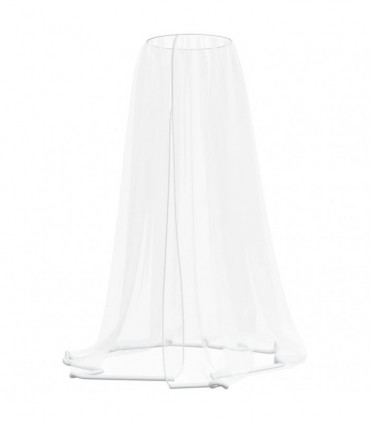 vidaXL Mosquito Net for Umbrella 220 Mesh White Φ330x250 cm