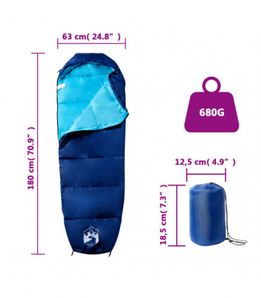 vidaXL Mummy Sleeping Bag for Adults Camping 3 Seasons