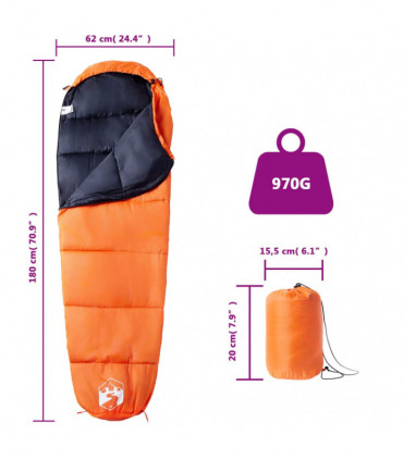 vidaXL Mummy Sleeping Bag for Adults Camping 3 Seasons