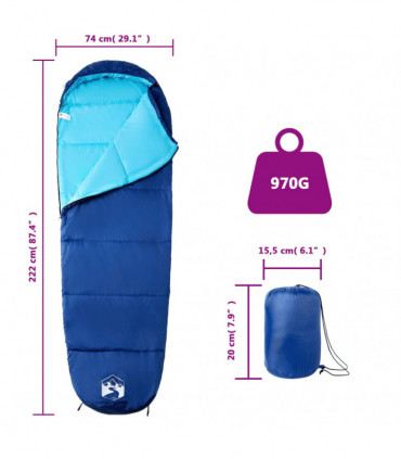 vidaXL Mummy Sleeping Bag for Adults Camping 3 Seasons