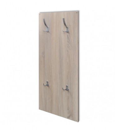 vidaXL Oak and White 3-in-1 Wooden Shoe Cabinet Set