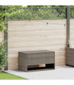 vidaXL Outdoor Cushion Box Grey 100x55x55.5 cm Poly Rattan