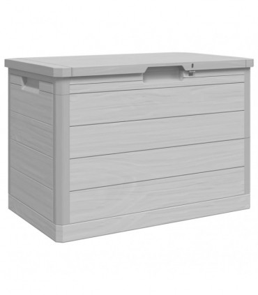 vidaXL Outdoor Cushion Box Grey 77.5x44.5x53 cm Polypropylene