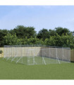vidaXL Outdoor Dog Kennel Silver 6x10x2 m Galvanised Steel