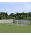 vidaXL Outdoor Dog Kennel Silver 6x14x2 m Galvanised Steel