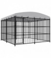 vidaXL Outdoor Dog Kennel with Roof 300x300x210 cm