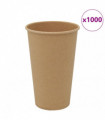 vidaXL Paper Coffee Cups 1000 pcs 16oz 400ml Brown