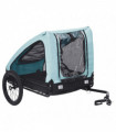 vidaXL Pet Bike Trailer Blue and Black