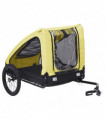 vidaXL Pet Bike Trailer Yellow and Black