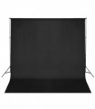 vidaXL Photo Backdrop Support System 600x300 cm Black