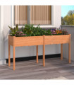 vidaXL Planter with Liner Brown 161x45x76 cm Solid Wood Fir