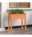 vidaXL Planter with Liner Brown 71x37x76 cm Solid Wood Fir