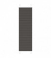 vidaXL Pleated Blind Black 55x200 cm Fabric Width 54.4 cm Polyester