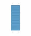 vidaXL Pleated Blind Blue 40x100 cm Fabric Width 39.4 cm Polyester