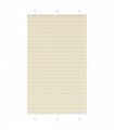 vidaXL Pleated Blind Cream 115x200 cm Fabric Width 114.4 cm Polyester