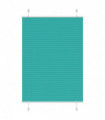 vidaXL Pleated Blind Petrol Green 100x100 cm Fabric Width 99.4 cm Polyester