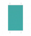vidaXL Pleated Blind Petrol Green 75x100 cm Fabric Width 74.4 cm Polyester